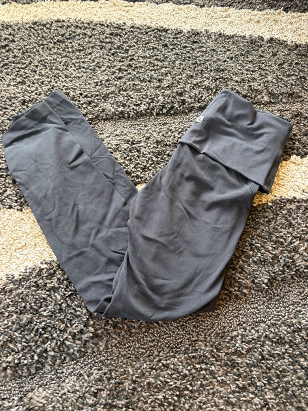 lululemon Align Black Fold-Over Waist Leggings